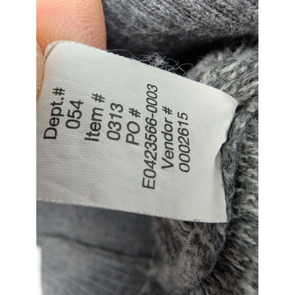 Eddie Bauer Cotton Cashmere Sweater Men's XLT‎ Tall  Grey Long Sleeve Pullover - Picture 5 of 8